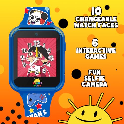 image for Accutime Kids Ryan's World Royal Blue Educational Learning Touchscreen