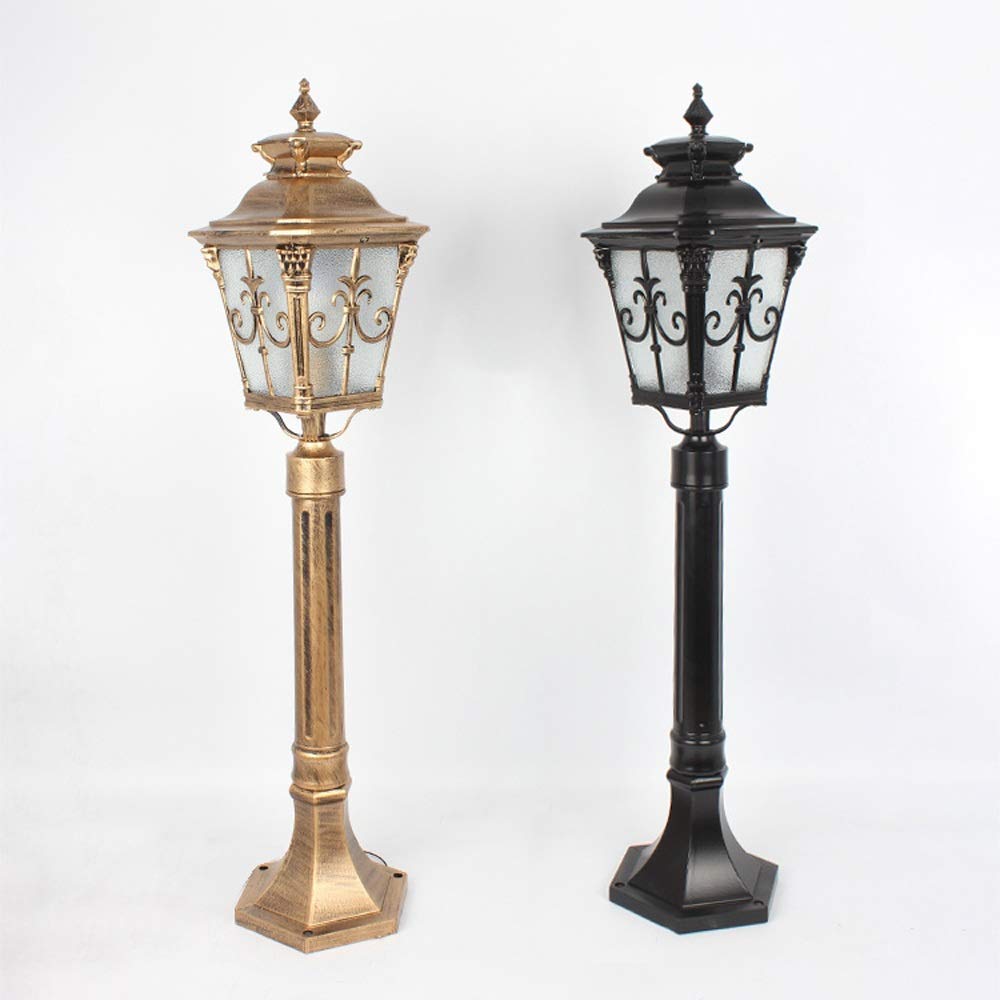 Kreatywna 1-kierunkowa lampa kolumnowa Nowoczesna zewnętrzna lampa słupkowa IP55 Wodoodporne szkło Wysoki słup Ulica Odlewany ciśnieniowo aluminiowy filar Społeczność Ścieżka trawnika Lampy podłogowe