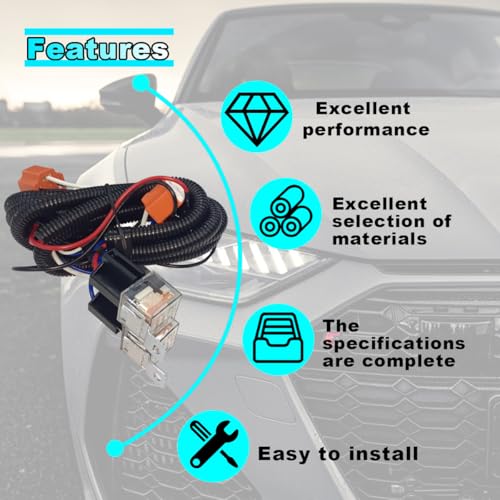Joycourt JOYCOURT-KKRH246 H4 Headlight Relay Harness Kit thumb #3