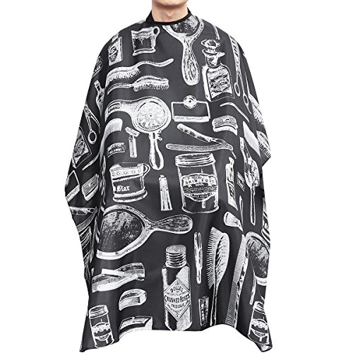 Rosenice Professional Waterproof Hair Styling Barber Cape Nylon Cape Salon Hair Cutting Cape with Snap Closure for Cutting/Coloring/Perming-58"x47"