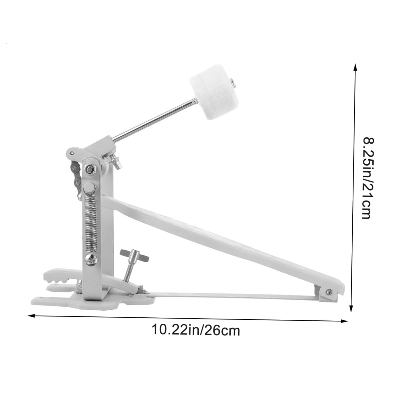 Alipis Singolo meccanismo per grancassa con martello resistente e durevole accessorio per batteria acustica ed elettronica facile da installare per musicisti
