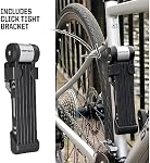 Kryptonite Kryptolok 610 S Folding Bike Lock, Compact Lightweight High Security Anti-Theft Foldable Bicycle Lock with 2 Keys and Mount for E-Bikes Scooter Road Mountain Bikes, 100cm (39 in)