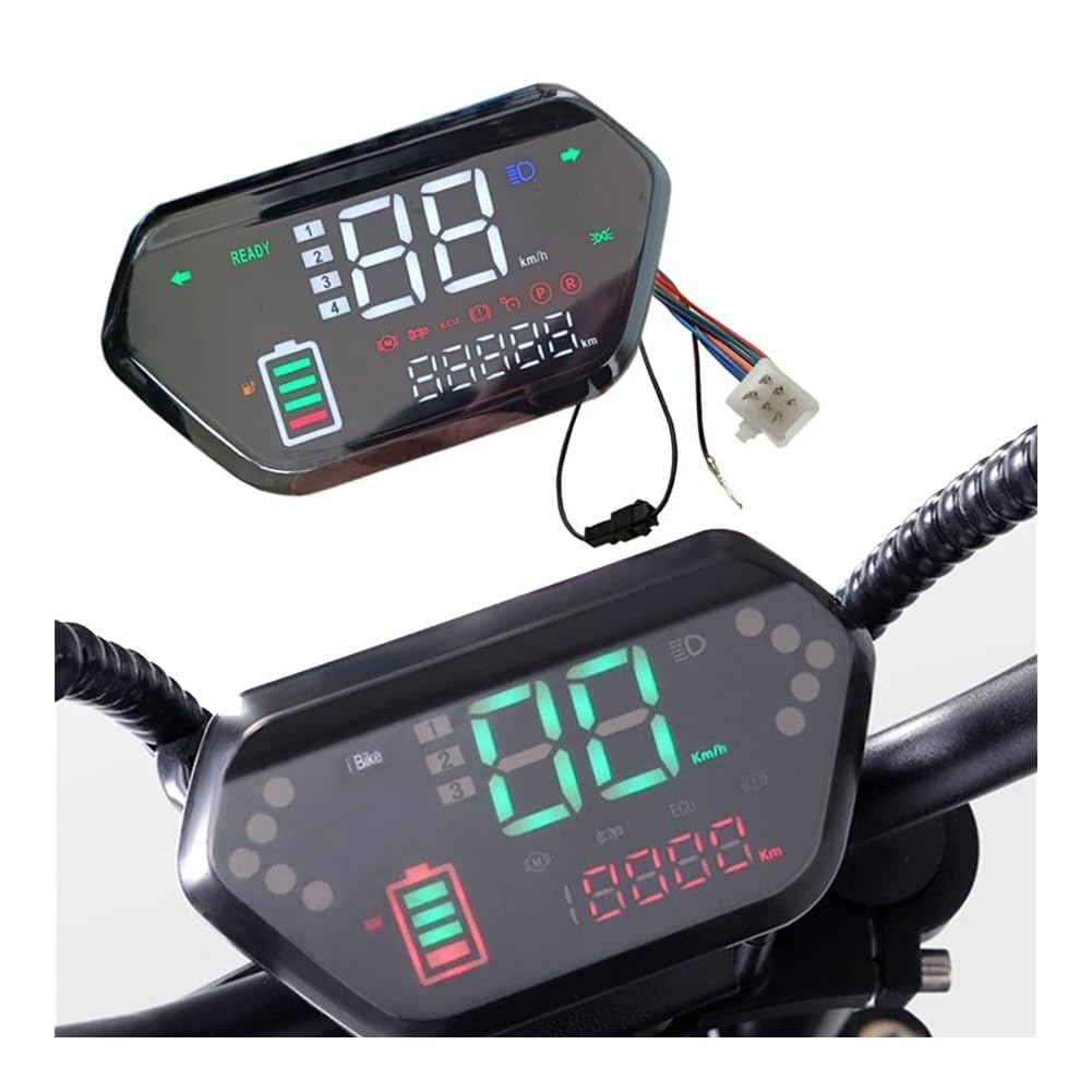 Amazon.com: WLQNHDKM Motorcycle Speedometer 1×48V/60V/72V E-Bike
