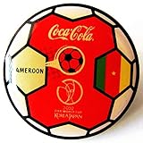 Pin 18 mm - Cameroon Coca Cola - World Cup 2002 - Korea Japan - Limited Edition - Pin 18 mm - Cameroon