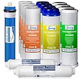 Membrana de ósmosis inversa de 75 gpd para un rendimiento superior. Tasa de rechazo de TDS de hasta el 97 % (en condiciones de prueba NSF58).