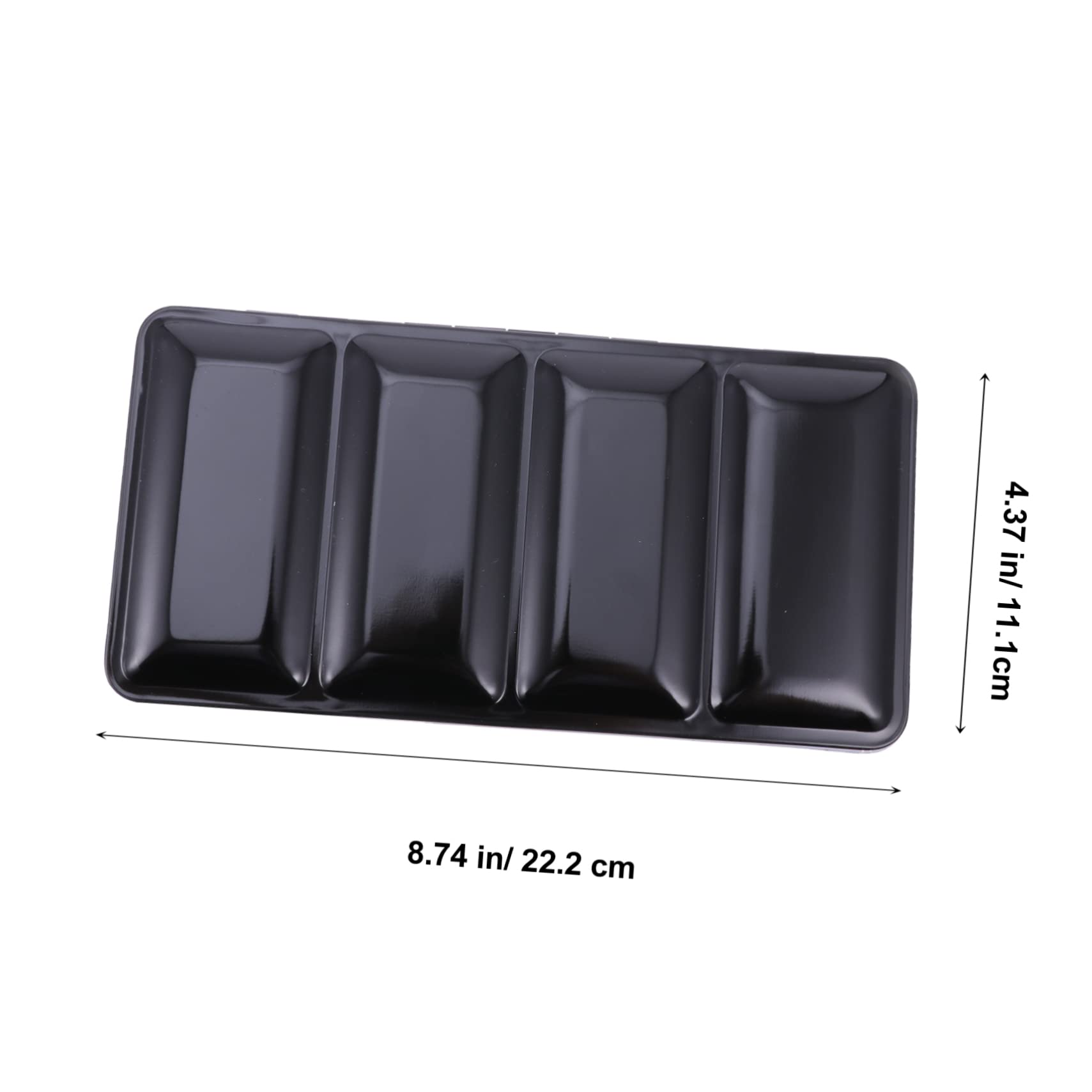 Boîte à Pigments Remplissable en Fer Noir, Coffret Aquarelle Pliable