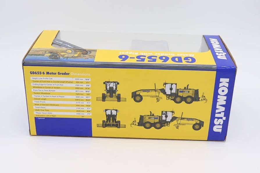 Amazon.co.jp: コマツ KOMATSU 1/50 建機ミニチュア GD655-6