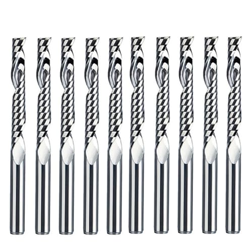 Fresas de carburo de tungsteno CNC 3.175x2.5x17mm con vástago de 1/8 para corte en espiral 2