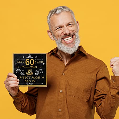 60Th Birthday Disposable Napkins,40Pcs Vintage 1963 Birthday Napkins,Black And Gold Party Napkins 60Th Birthday Decoration Party Supplies For Man, 60Th Anniversary Party Supplies(60Th) #TOP5
