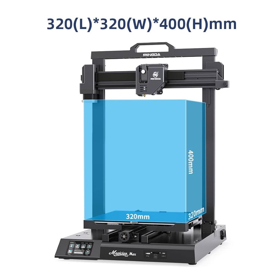MINGDA Magician MAX 造型サイズ:320×320×400 ㎜ MINGDA Magician Max 3D Printers, One Touch Smart Auto