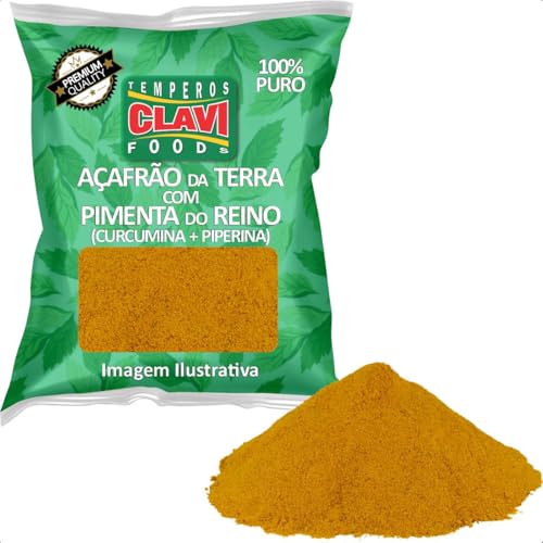 Açafrão da Terra (Cúrcuma) com Pimenta do Reino Preta Pó 1Kg