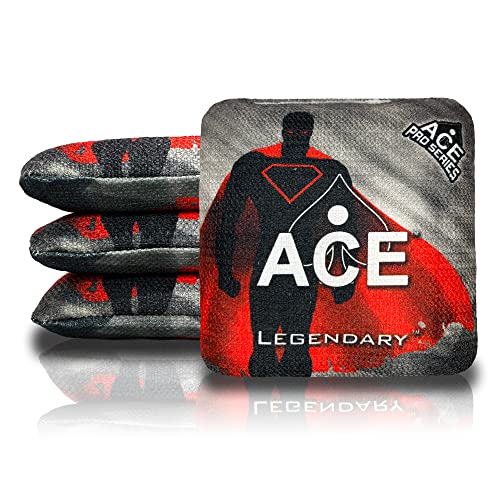 CornholeAce Legendary - Super Hero (Set of 4 Bags) - Professional Cornhole Bags - ACE Pro Stamped