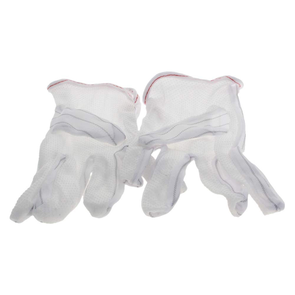 Othmro White Gloves Antistatic Gloves Moisturizing Etiquette White 10 works, Silver,white, 10 pair - Image 3