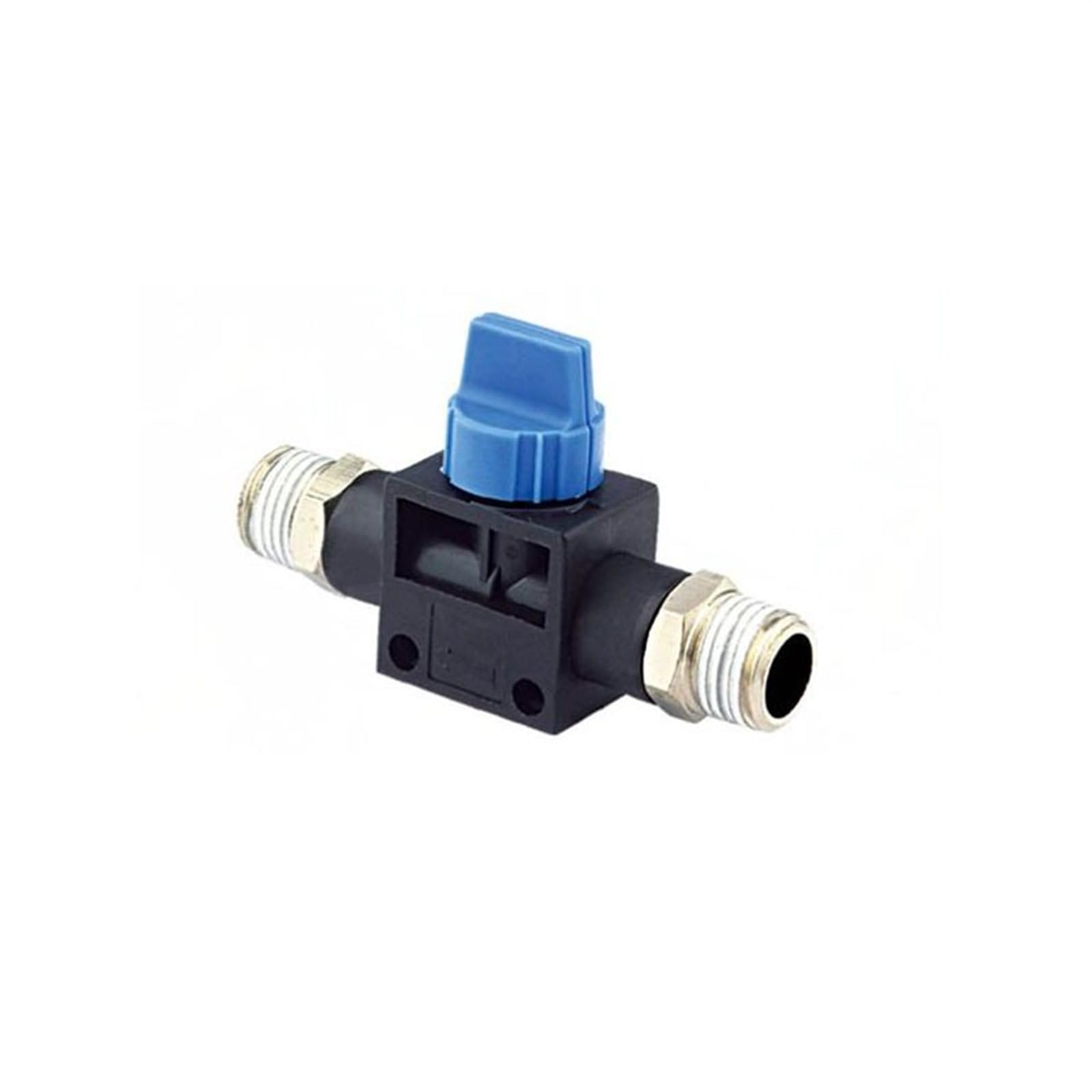 BIVOO 10 pz Molto valvola a Gas HVSS 1/8 1/4 3/8 1/2 Pollici BSP NPT Interruttore Manuale Doppia Vite valvola ad Aria (Size : NPT Thread, Color : 3/8")