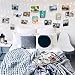 FavFactory 17ft Photo Clip String Fairy Lights - 40 LED Lights - 40 Transparent Clips Hanging Pictures - USB Powered - 6 Sticky Wall Hooks - Perfect Dorm Bedroom Wall Decor Wedding Decorations