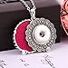 Produktbild Aromatherapie AnhängerHalskette Jewelry Necklaces Rhinestone Aroma Perfume Aromatherapy Diffuser Locket Pendant Necklace Fit 18mm Snap Button Jewelry
