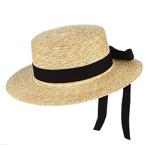 Chapeau melon en paille pour femme la finesse d'un design chic d'été