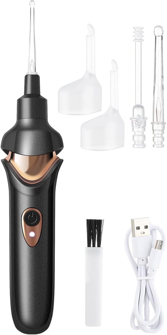 Mokshith Ear Wax Removal Ear Cleaner Ear Wax Vacuum Removal Ear Wax Remover,Electric Ear Cleaner,Earwax Cleaner with Light Earwax Cleaning Tool Set for Collecting Earwax (BLACK) (B0D1CPDJML) Amazon Price History, Amazon Price Tracker