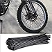 72Pcs/Lot Spoke Skin Covers, DIXIUZA Universal Protective Wheel Coil Wraps for Motorcycle Off-road SUV Bicycle (Black)
