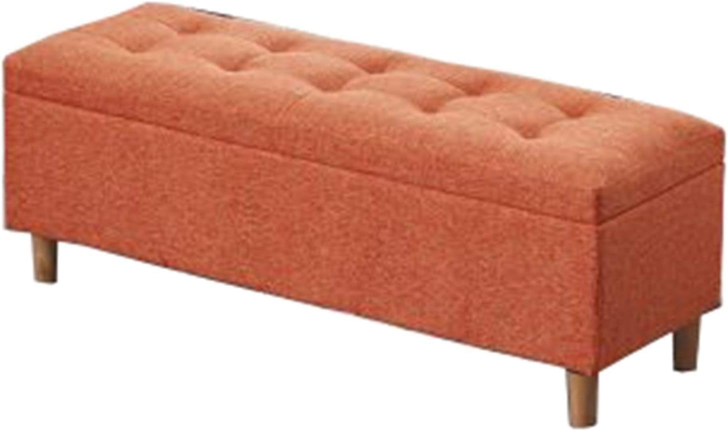 Pouf de rangement pliable design en bois massif de qualité