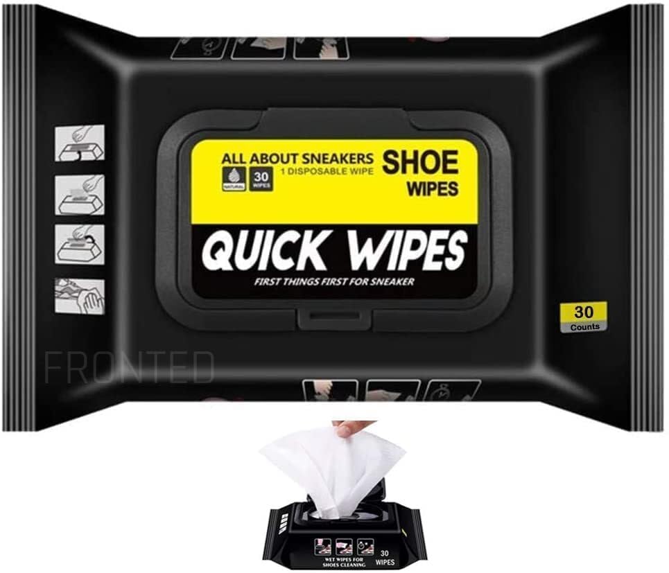 FRONTED Unisex-Adult Sneaker Shoe Wipes Cleaner, Premium Cleaning Solution Suitable For Different Sneakers & Sports Shoe - 80 Wips In 1 Pack White (B0C7MQR3VM) Amazon Price History, Amazon Price Tracker