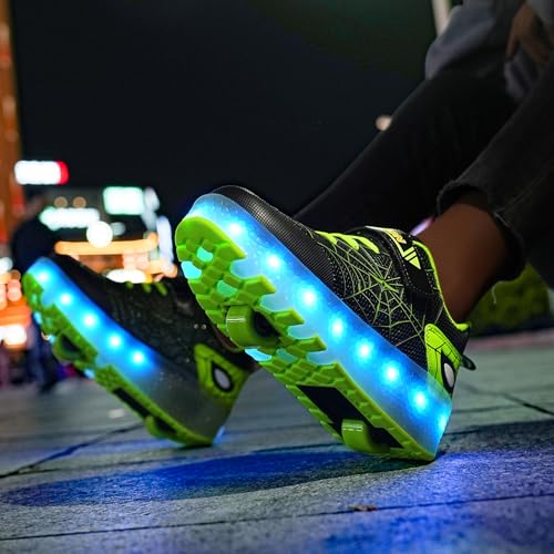LED Light-Up Kids Roller Sneakers - Boys & Girls Adjustable Roller Shoes for Sports, Birthday, Christmas & Performance Gifts4