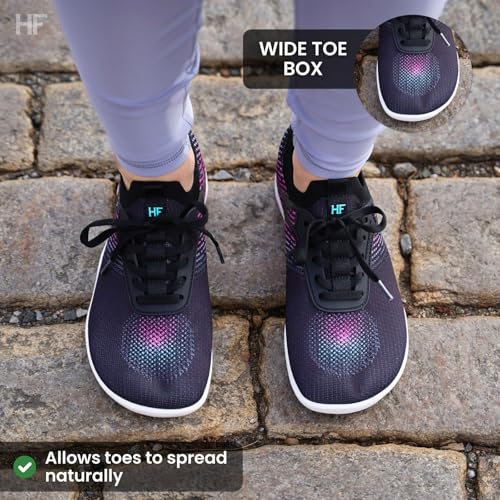 HF Vitality Healthy Ergonomic Supportive Barefoot Shoes, Zero Drop Sole, Wide Toe Box, Lightweight, Breathable Walking Sneakers Outdoor Running Footwear Unisex4