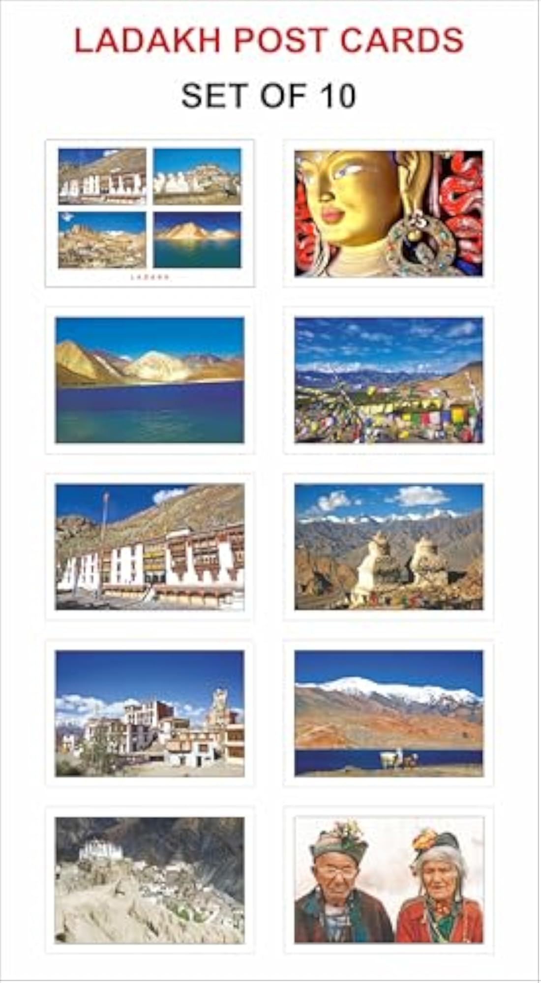 Leh-Ladakh Post Cards Set of 10