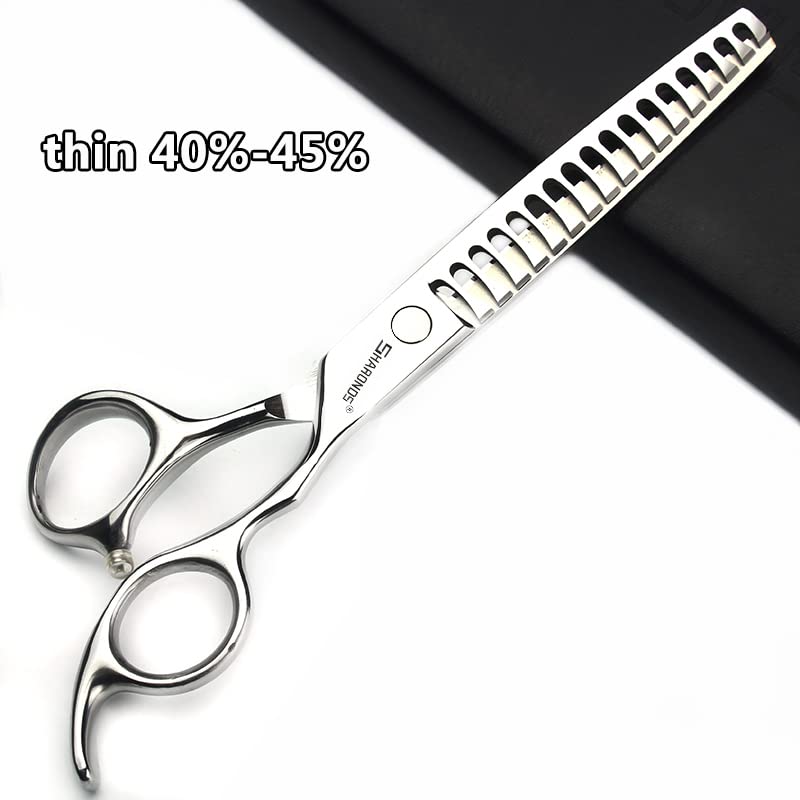 Sharonds Professionelle Friseurschere,6.5 Zoll professionelle Haarschneider, Edelstahl scharfe Schere Set | Ergonomische Griffkonstruktion, ermüdungsfreies Arbeiten bei langem Gebrauc