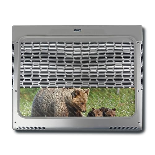 Image of MightySkins Carbon Fiber Skin Compatible with Alienware X16 R1 (2023) Full Wrap Kit - Grizzly | Protective, Durable Textured Carbon Fiber Finish | Easy to Apply & Change Styles | Made in The USA
