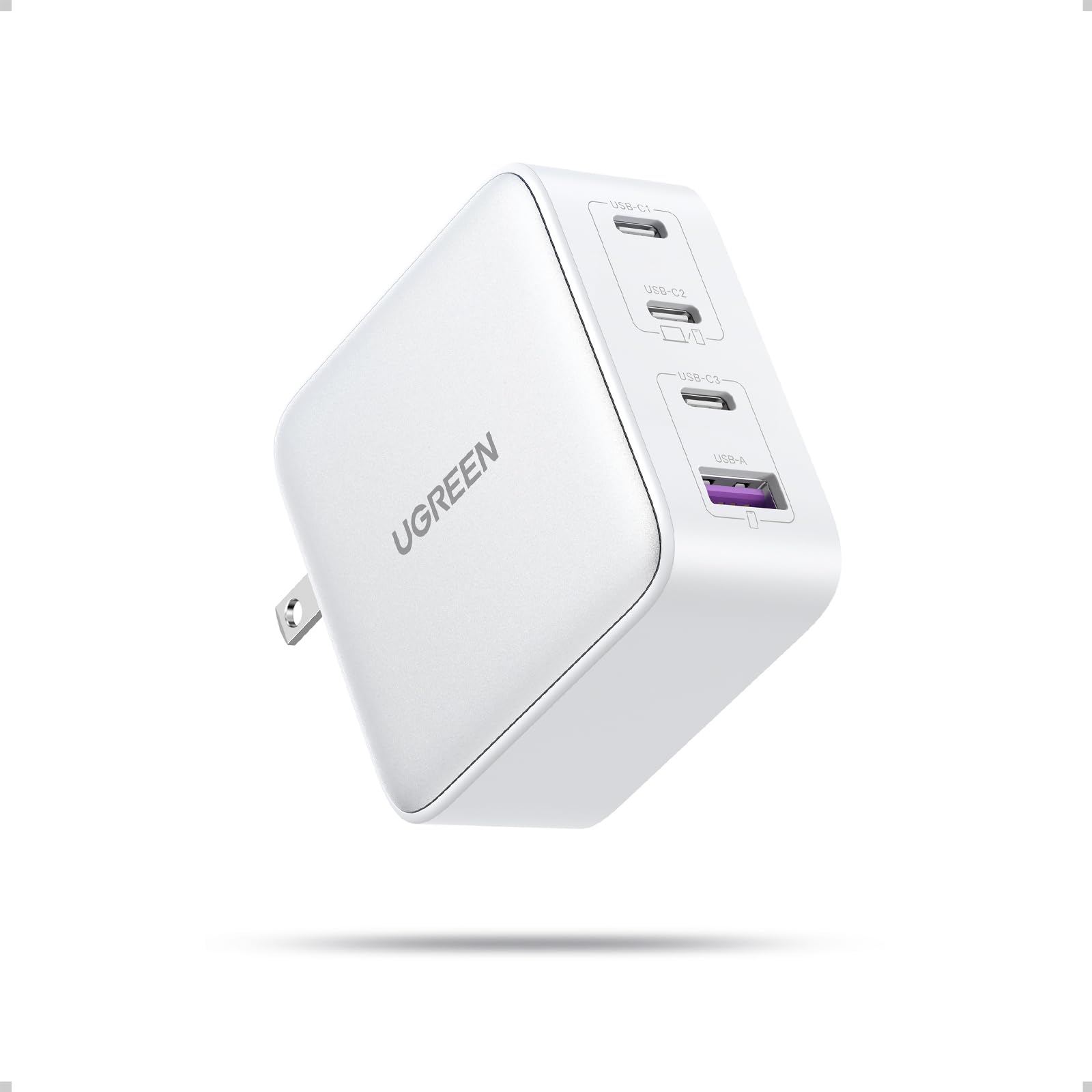 UGREEN Nexode 100W USB C Charger Block, 4-Port GaN Charger Block Fast Charger Compatible for MacBook Pro/Air, iPhone 17 Pro Max/iPhone Air, iPad Pro, Dell XPS, Galaxy S26 S25, Pixel, Steam Deck, White - 2