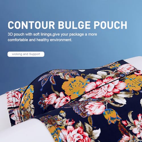 Arjen Kroos Sexy Underwear for Men Silky Printed Trunks Boxer Briefs Underpants 4 Pack2