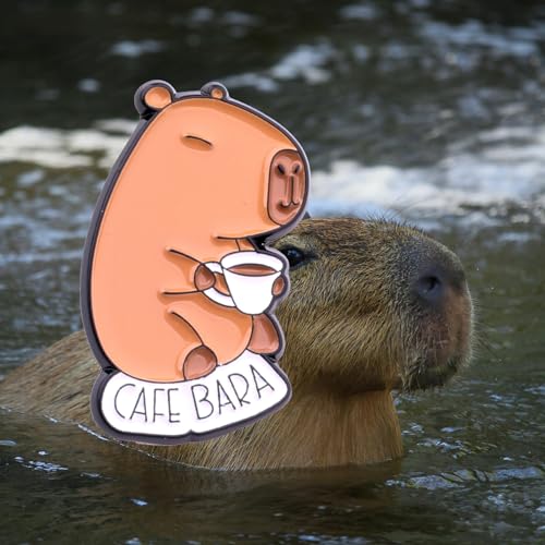 Image of Funny Capybara Brooch Gifts for Animal Lovers Enamel Pins