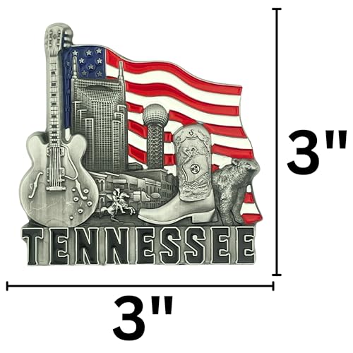 Imán Decorativo Tennessee 3x3 pulgadas miniatura 2