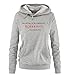 Produktbild Comedy Shirts - KOPFKINO - Oscar - Damen Hoodie - Grau/Schwarz-Rot Gr. M
