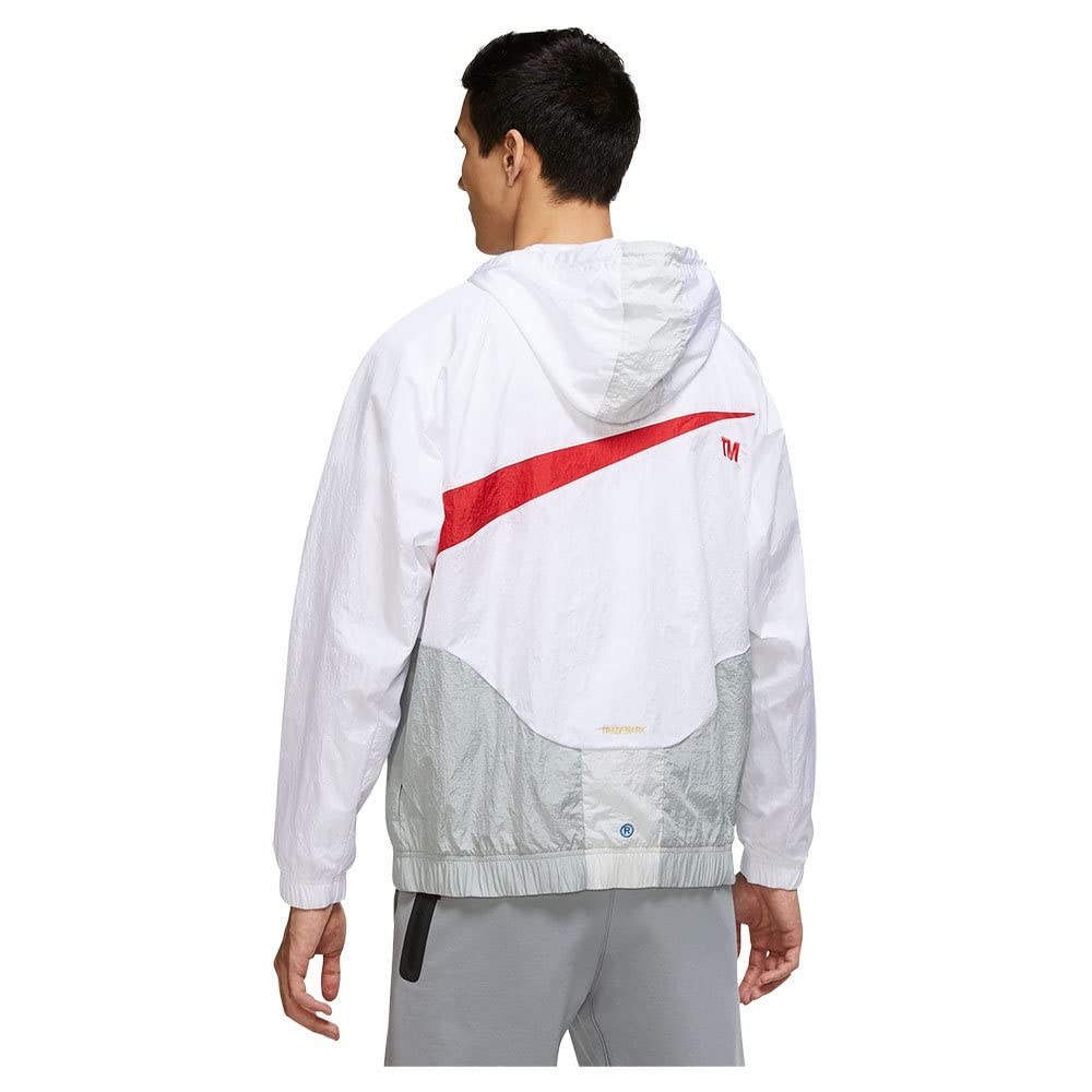 Nike スウッシュナイロンウーブン ジャケット・パンツセット オフホワイト　L L 新品 NIKE ナイキ メンズ スウッシュウーブンジャケット
