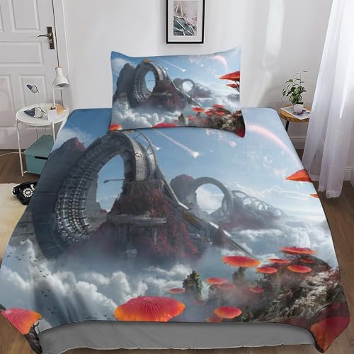 Housse de couette imprimée 3D cinéma avec taie d'oreiller