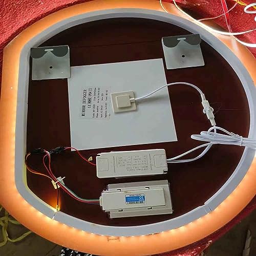 Inteligentne lustro podświetlane LED, przełącznik dotykowy, bezramowa konstrukcja półksiężyca, przeciwmgielne, montowane na ścianie lustro kosmetyczne do hotelu i sypialni