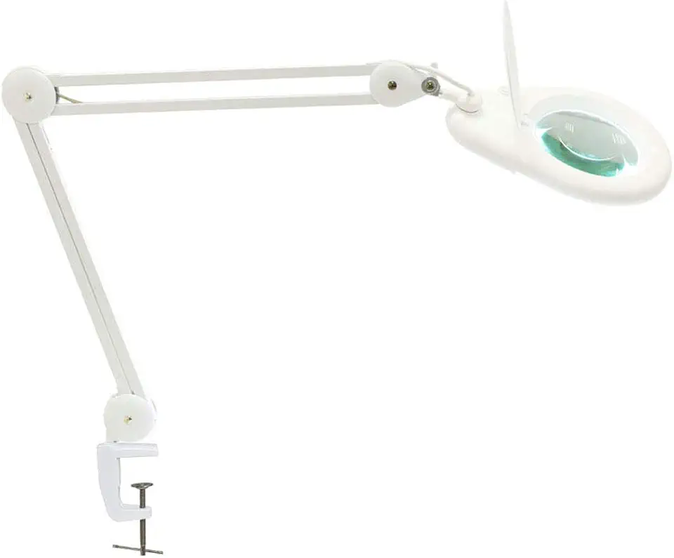 LUPA DE BANCADA COM LUMINARIA LED HL-400 5D BIVOLT