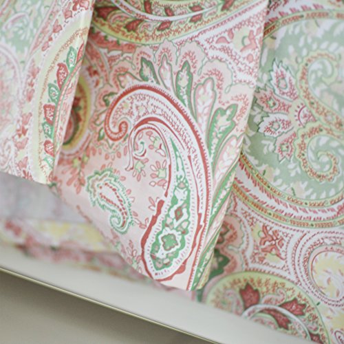 Image of FADFAY 4 Piece Pink Paisley Bed Sheet Set Luxury Bedding Sets Designer Bedding Collections 800 Thread Count 100% Egyptian Cotton Deep Pocket King