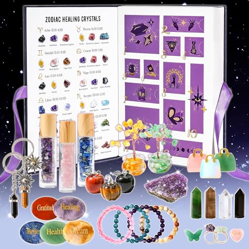 MYDAYS&DESIGN Crystal Advent Calendar, Surprise 12 Days Countdown Box with Zo...