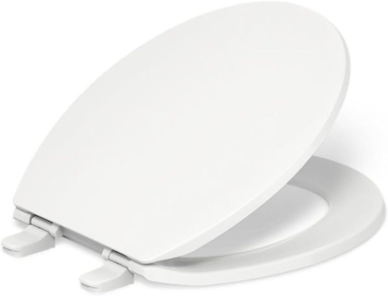 20111-0 Brevia Toilet Seat, White,16.6-in L x 18.1-in W x 1.38-in H