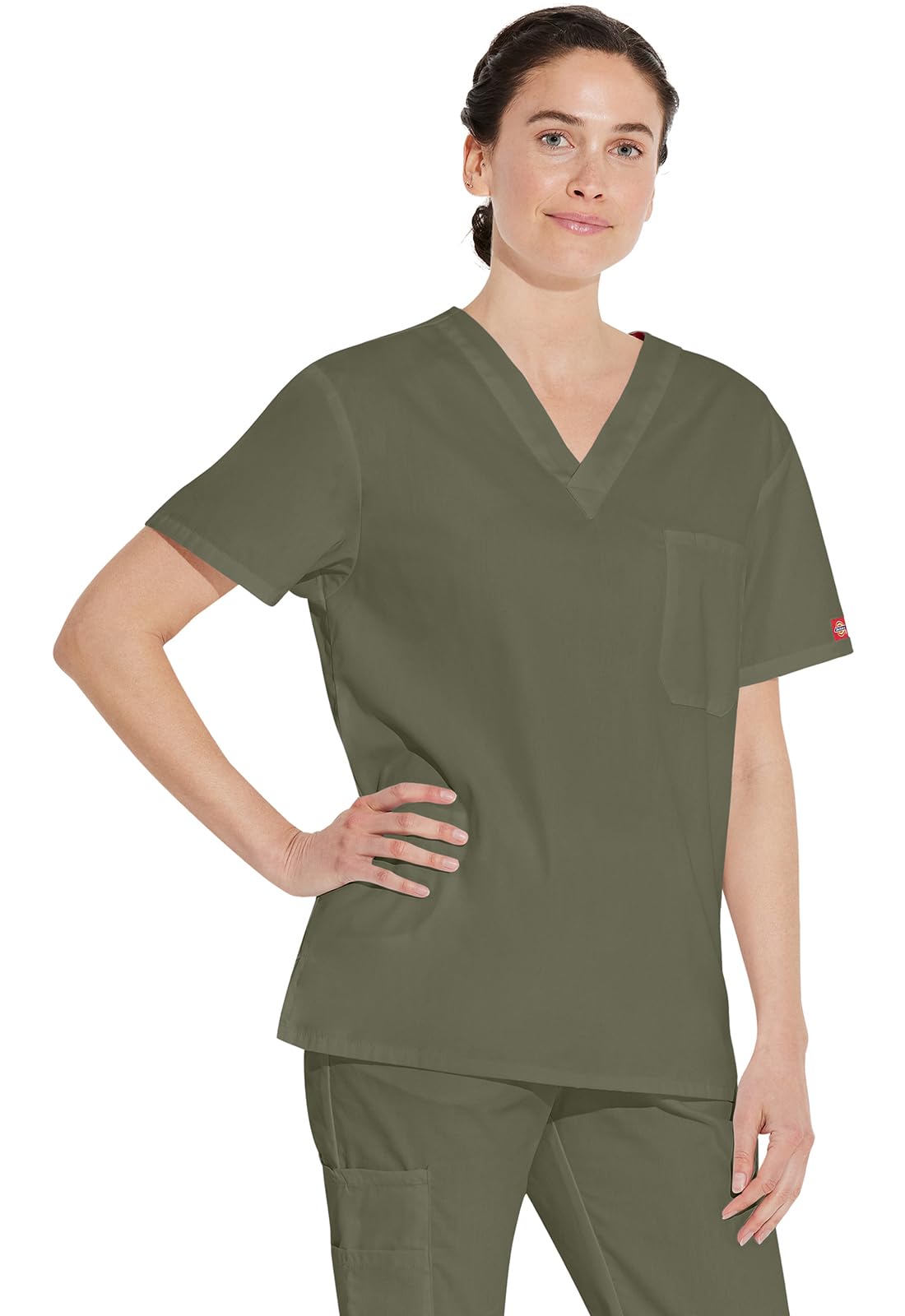 Dickies EDS Signature 83706 Damen-Oberteil, mit V-Ausschnitt