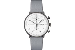 Max Bill Chronoscope Matt White with Calf Leather Strap 027/4008.05: Classic Timepiece...