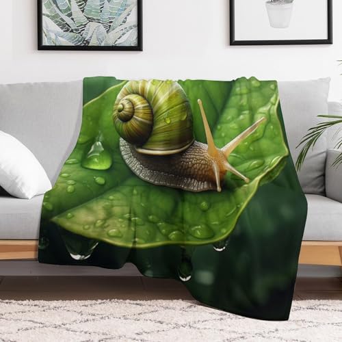 Manta de franela suave para sofá con diseño de caracol de 130x180 cm 3