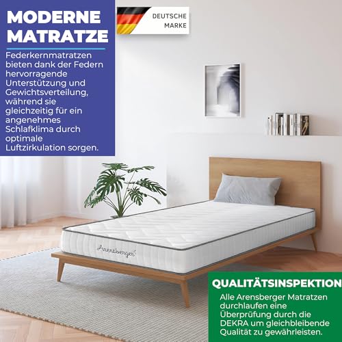 Arensberger JANA Matratze 140×200 cm Taschenfederkern mit Gelschaum