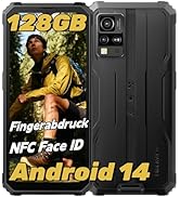 Blackview BV4800 Pro Téléphone Portable Incassable Android 14, Écran 6.56'' HD , 12Go 128Go/TF 2To, Téléphone NFC, Octa-Core T606, 16MP 8MP, GPS/3 Slot/Fingerprint Smartphone Incassable 2Ans Garantie