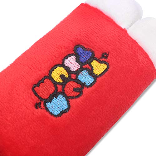 Finex Set Of 2 Mickey Minnie Plush Car Seat Belt Strap Covers Shoulder Cushion Pad (Red Mickey Mouse) #TOP4