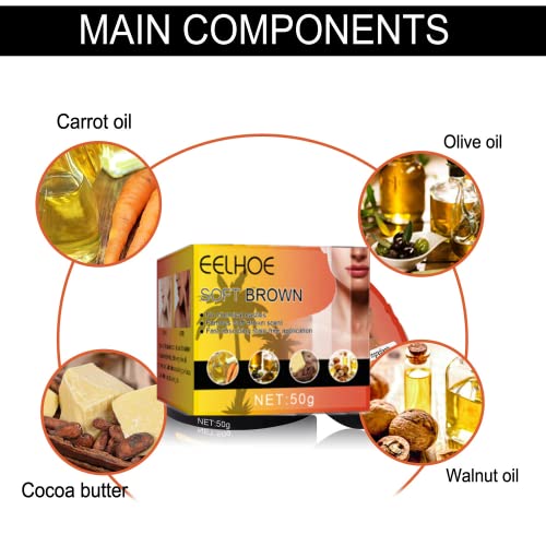 2Pc Eelhoe Tanning,Eelhoe Tanning Gel,Brown Tanning Gel,Tanning Accelerator Cream, Soft Brown Intensive Tanning Luxe Gel,Tanning Luxe Gel,Eelhoe Tanning Cream For Sunbeds & Outdoor Sun #TOP2