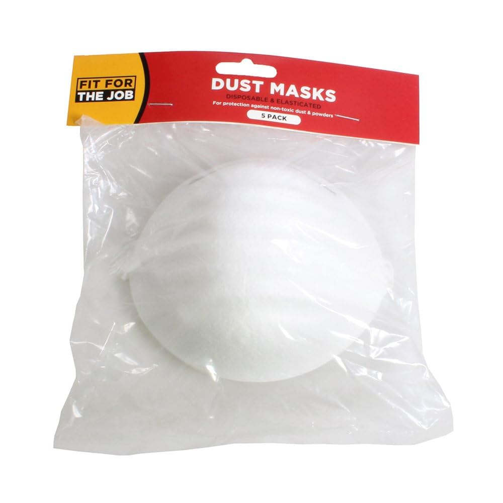 Fit For the Job Disposable Dust Masks - 5 Pack